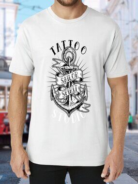 Sailor Spirit Anchor Graphic Tee - White